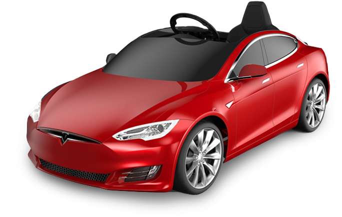 Kırmızı Tesla araba PNG HD
