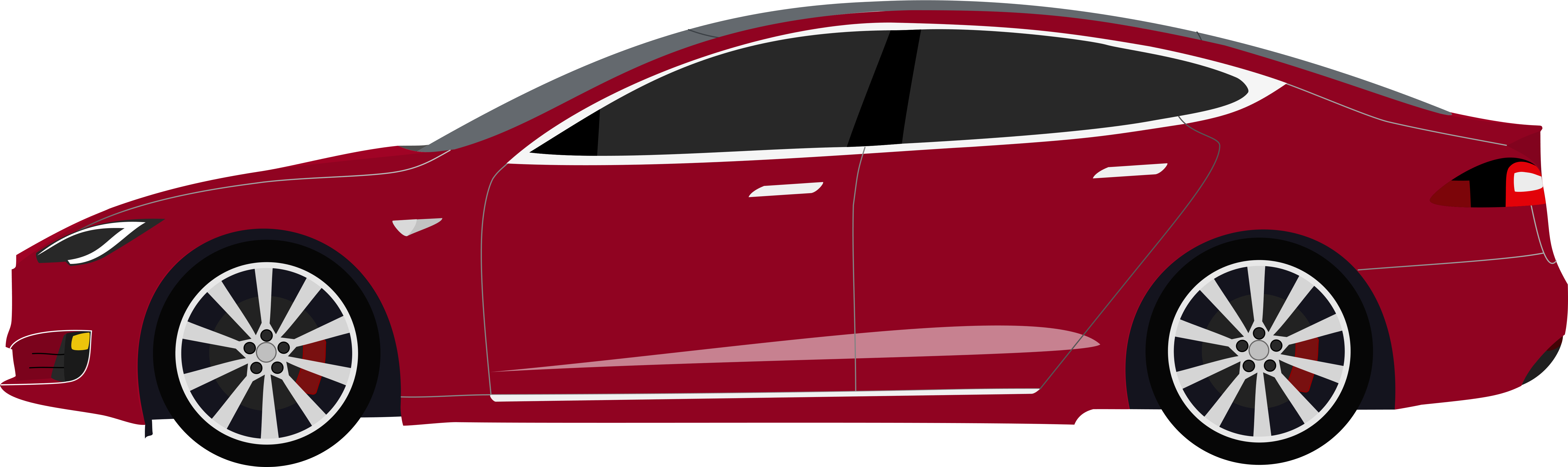 Kırmızı Tesla araba PNG Pic
