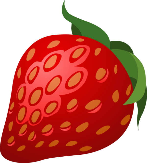 Single Strawberries PNG Isolated File