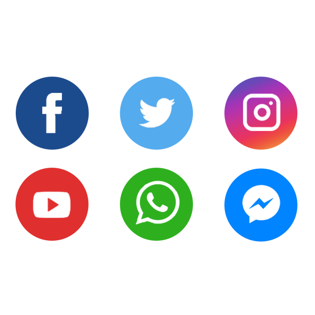 دائرة وسائل الاعلام الاجتماعية PNG