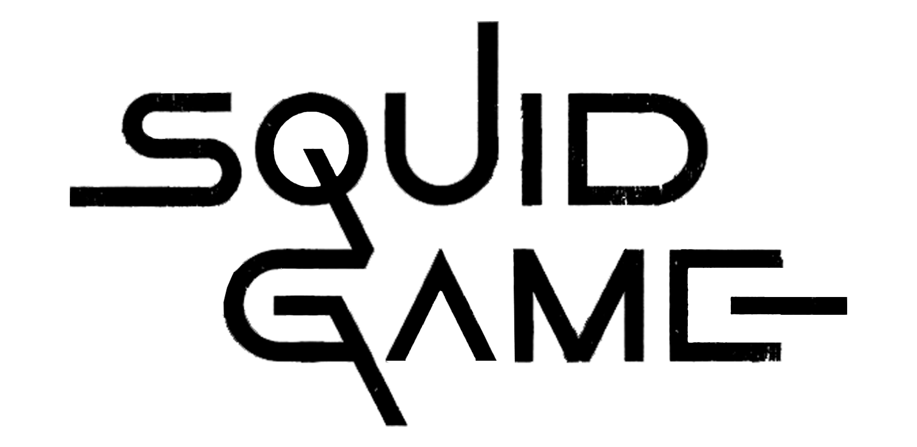 Squid gioco Black Logo PNG