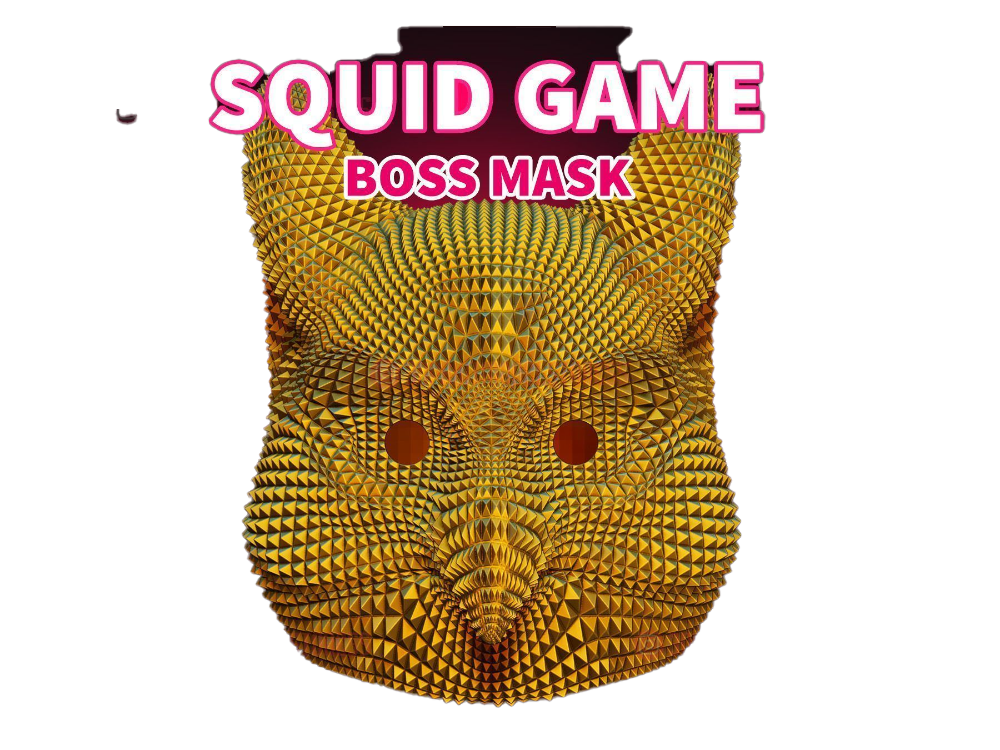 Máscara de calamar del juego PNG transparente