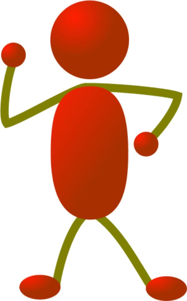 Stick Figure Man PNG Isolated Clipart