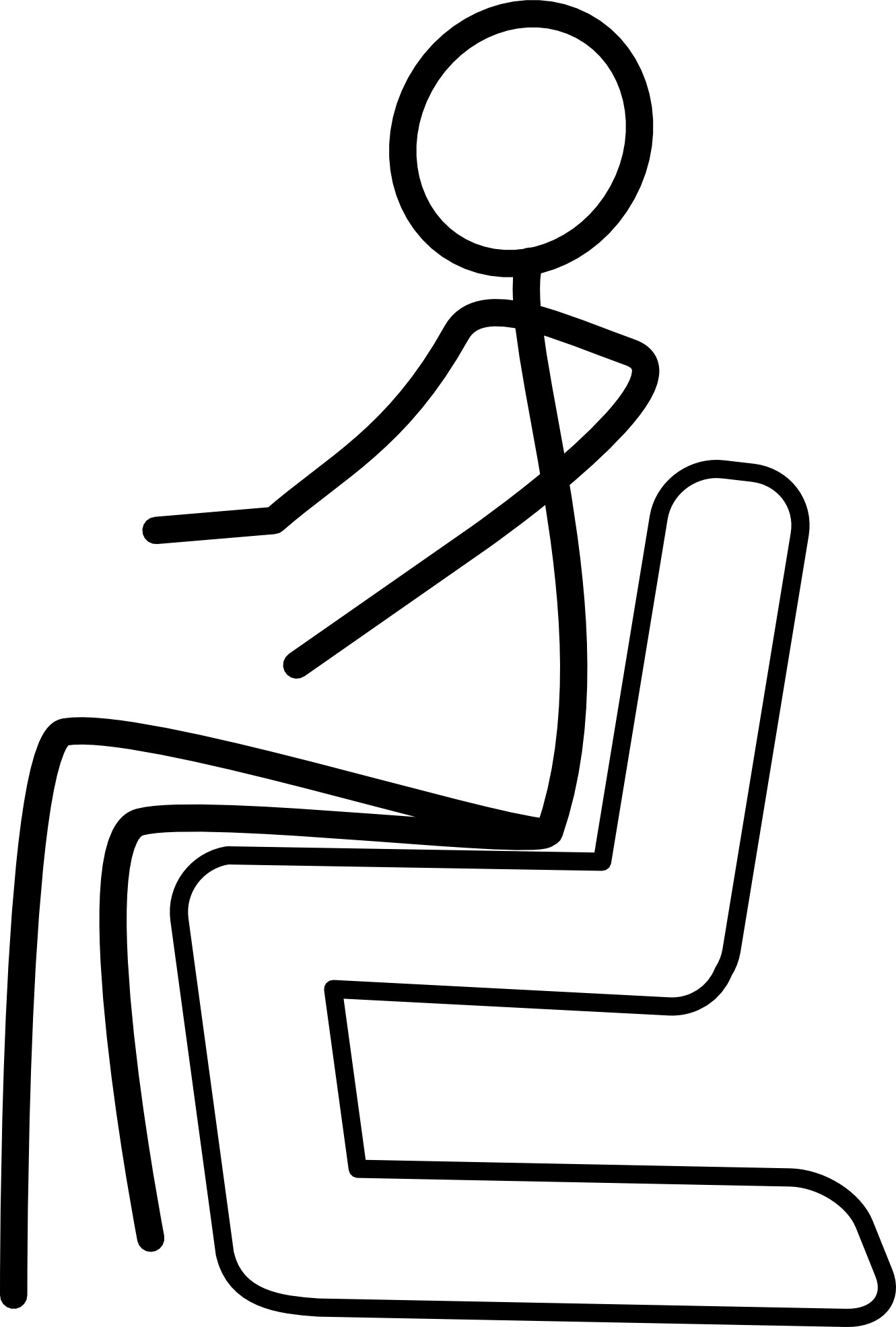 Figura de palo hombre vector PNG hd aislado