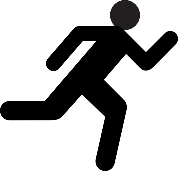 Stick figuur uitgevoerd silhouet PNG Beeld