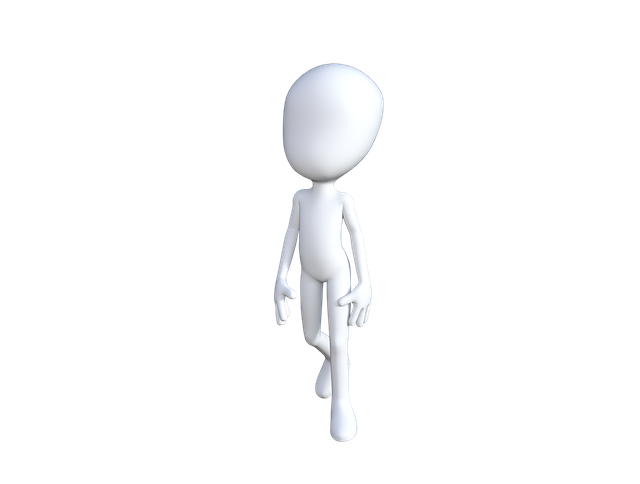 Weiße 3d figure mann PNG transparent
