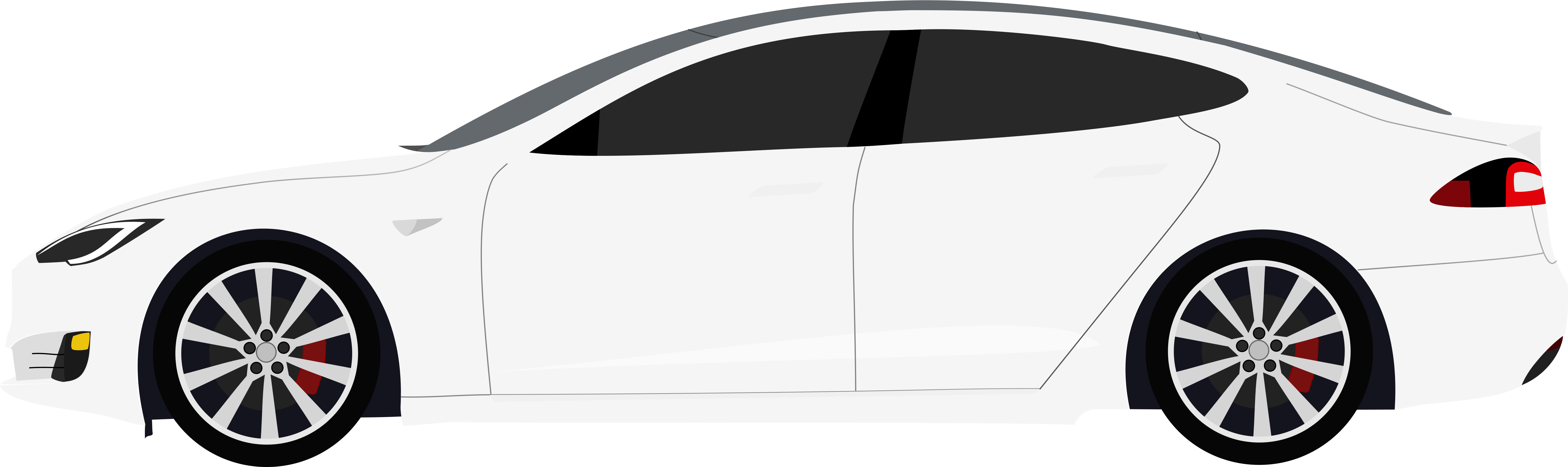Beyaz Tesla araba PNG