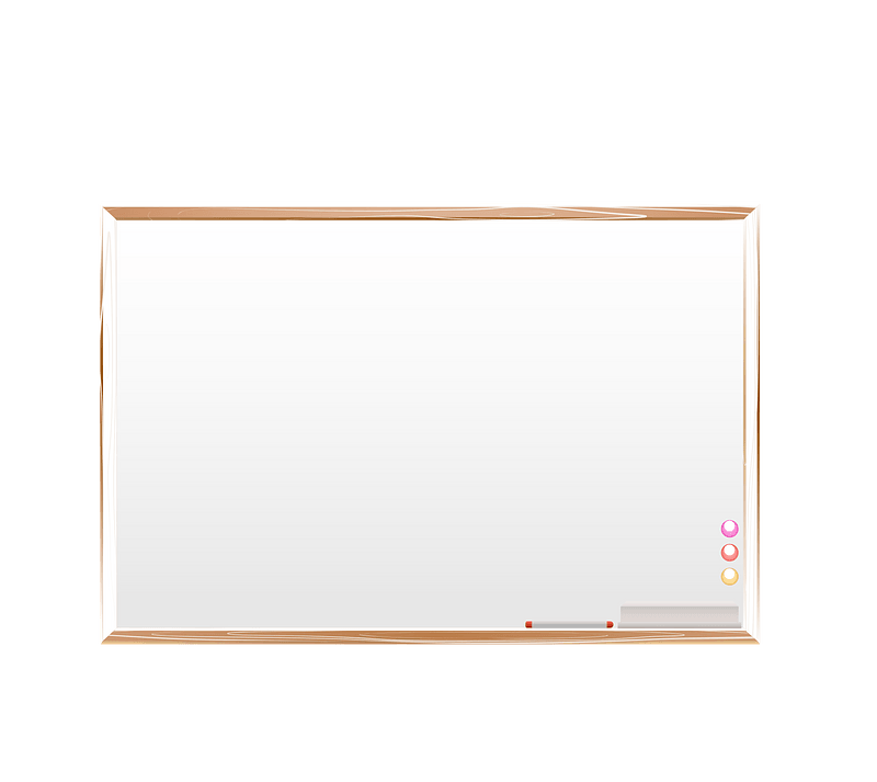 Whiteboard Vector PNG Photo