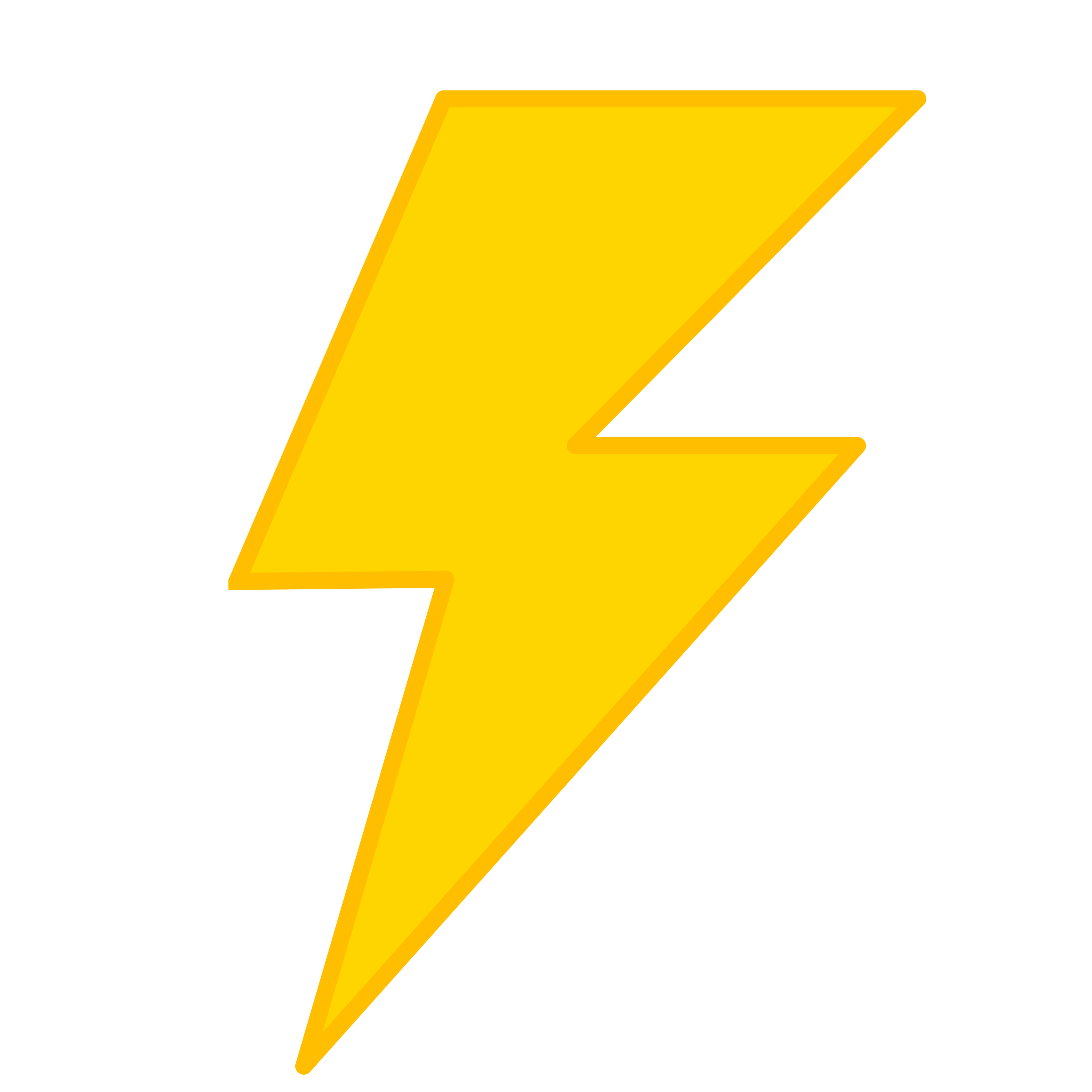 Yellow Lightning PNG File