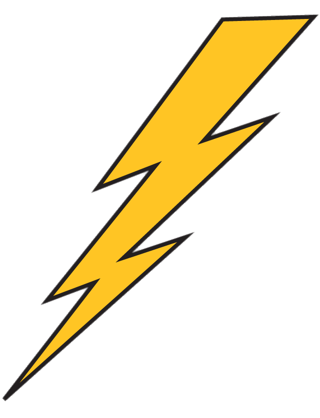 Lightning jaune PNG HD