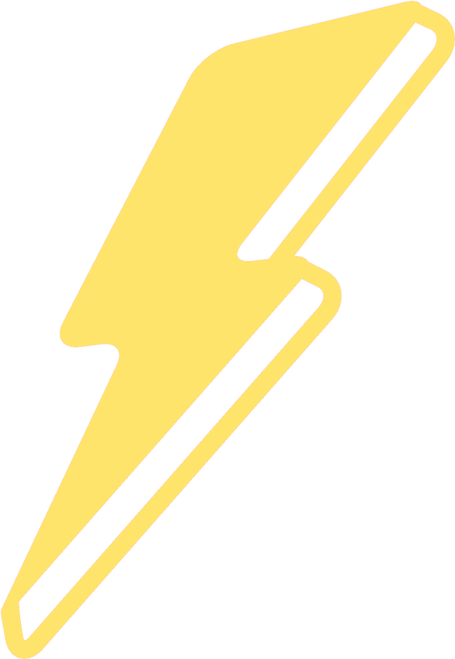 Yellow Lightning PNG Image