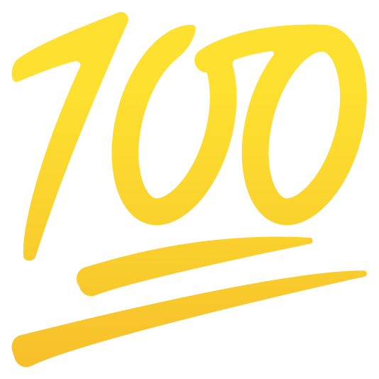 100 Emoji PNG Isolated HD