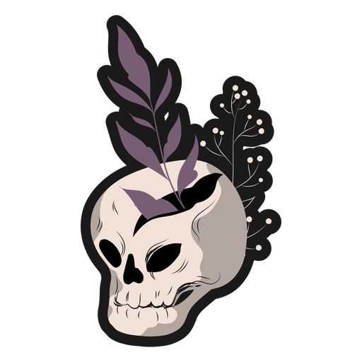 Aesthetic Theme Skull PNG Clipart