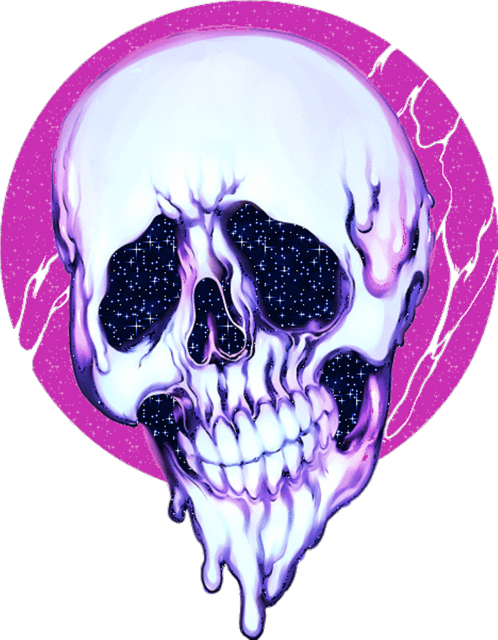 Aesthetic Theme Skull PNG HD