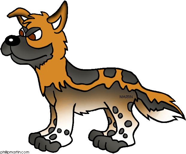 African Wild Dog PNG File