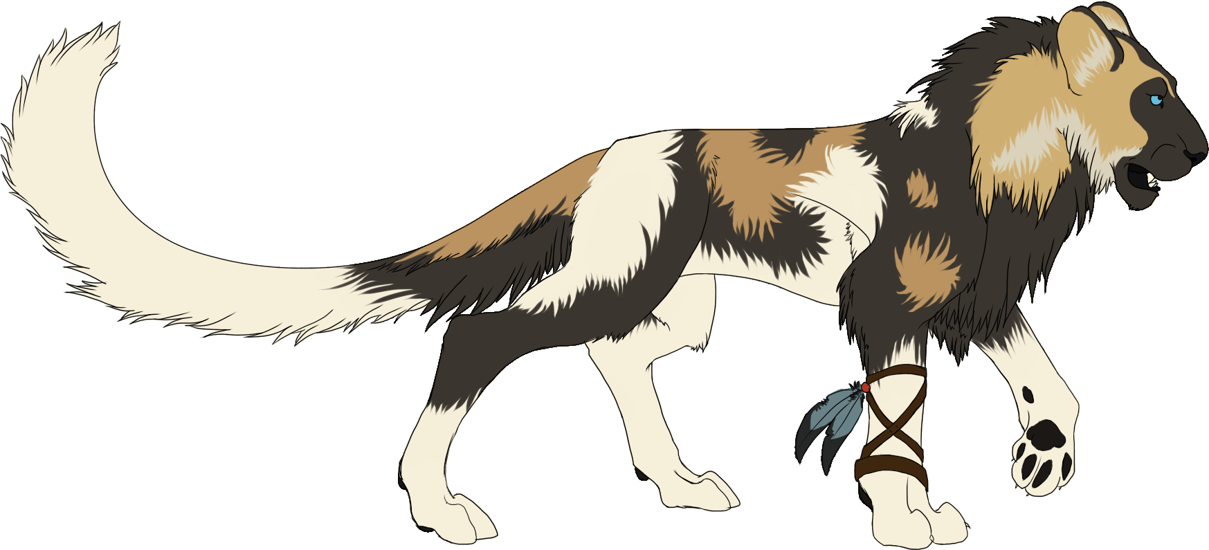 African Wild Dog PNG Transparent