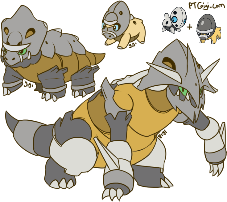 Aggron Pokemon PNG Isolated Transparent Image