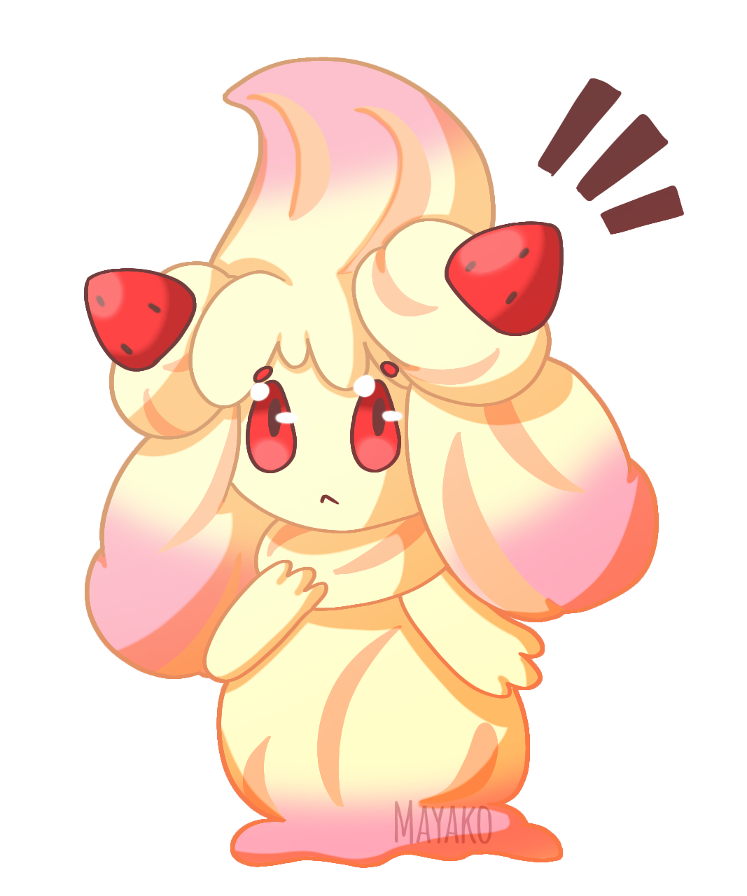 Alcremie Pokemon PNG Isolated HD