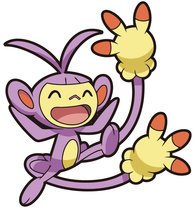 Ambipom Pokemon PNG Isolated Photos