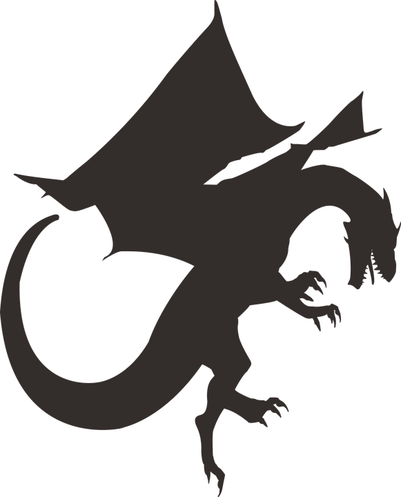 Ancient Black Dragon PNG Image