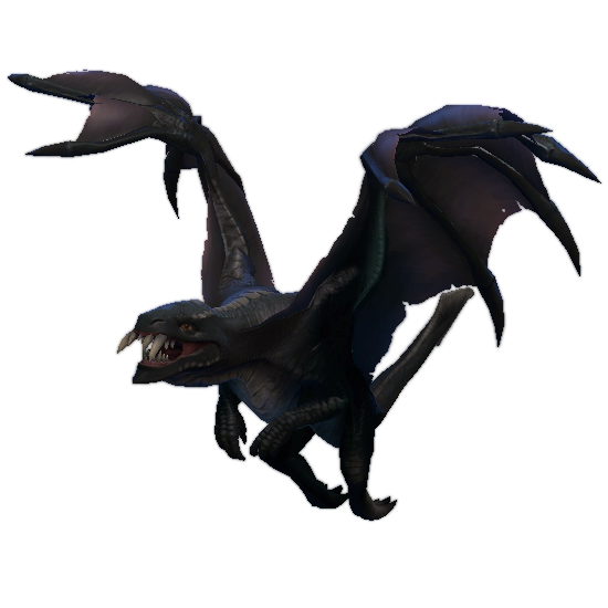 Ancient Black Dragon PNG Isolated File