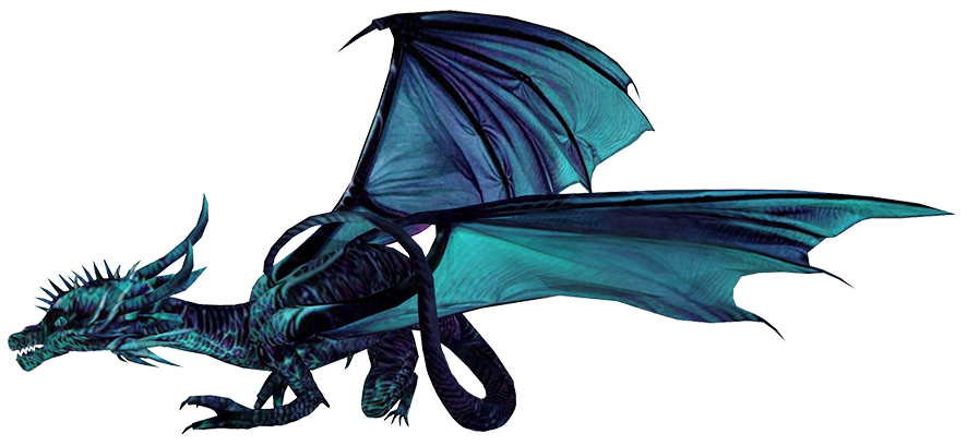 Ancient Blue Dragon PNG Picture