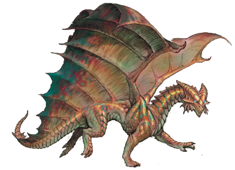 Ancient Copper Dragon PNG HD