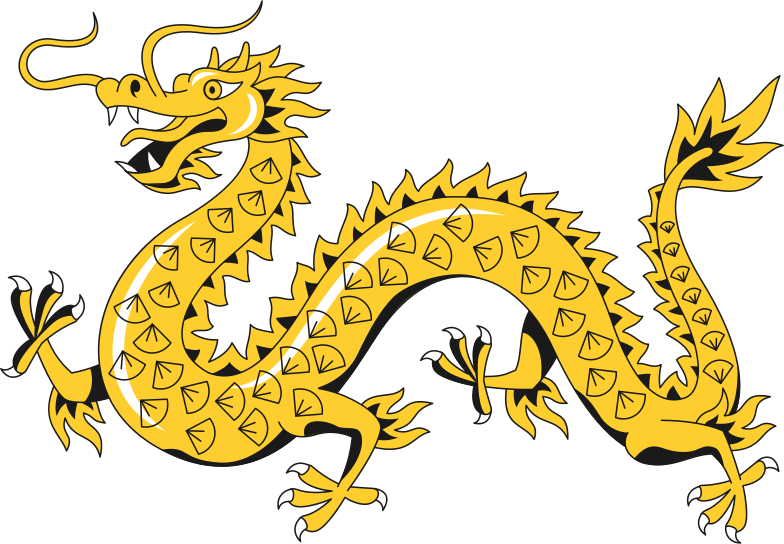 Ancient Gold Dragon PNG Photo