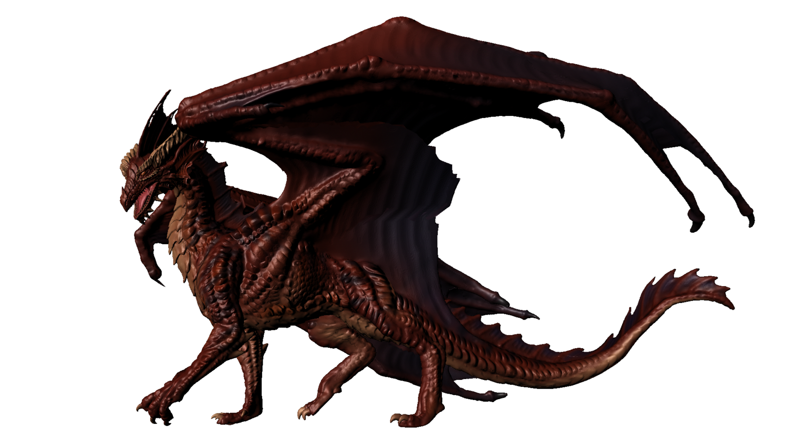 Ancient Red Dragon PNG Image