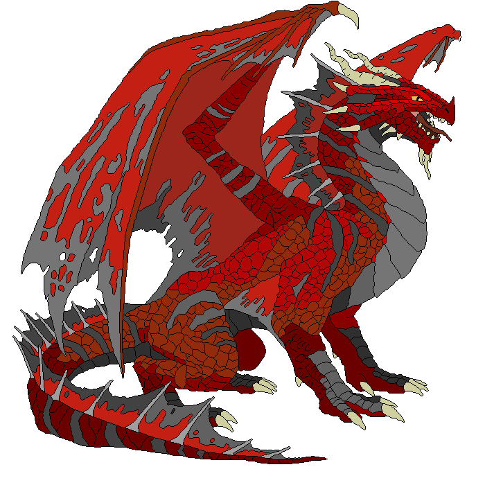 Ancient Red Dragon PNG Isolated HD