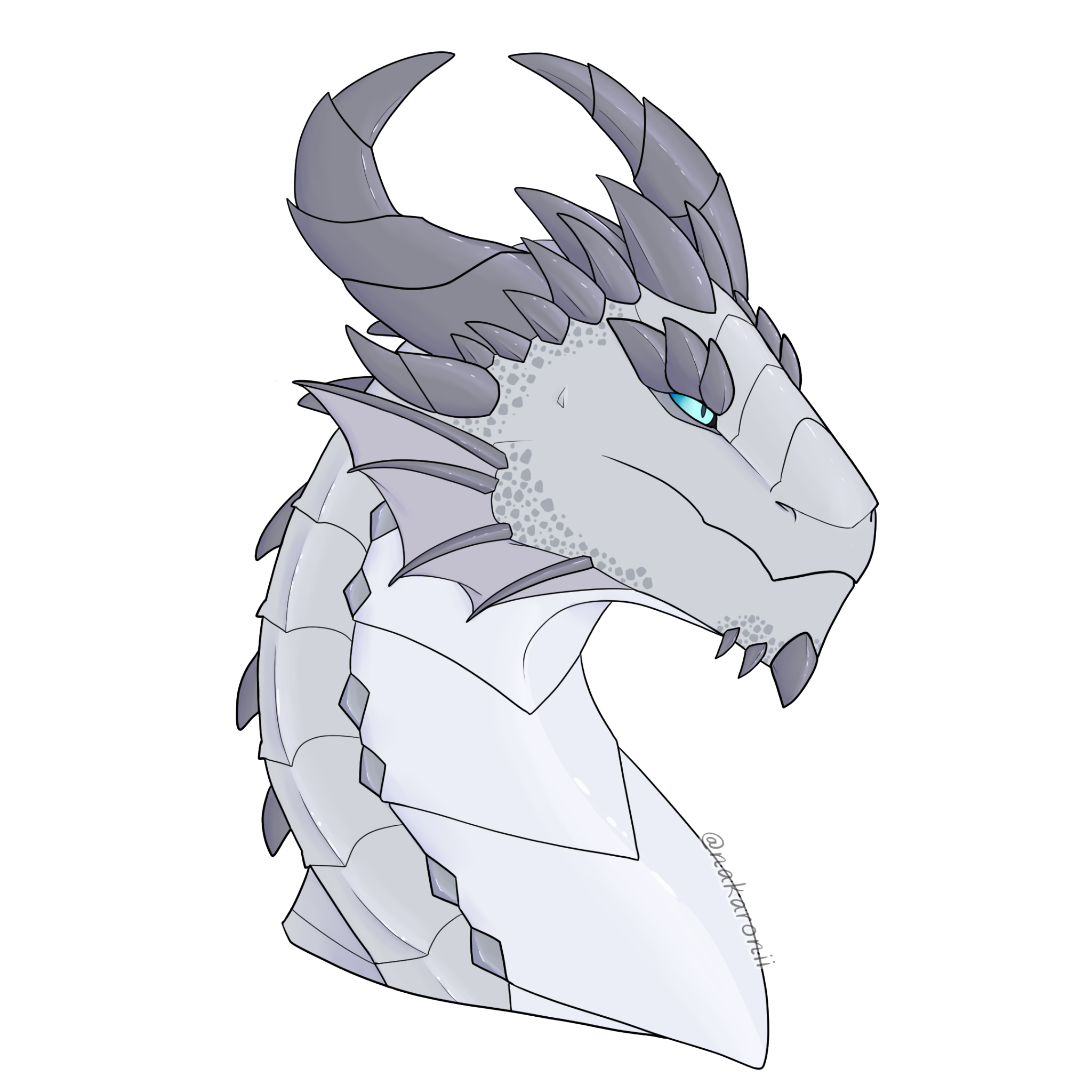 Ancient Silver Dragon PNG Image