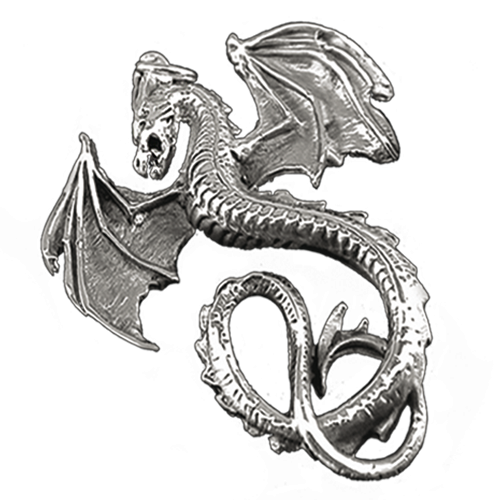 Ancient Silver Dragon PNG Pic