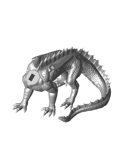 Ancient Silver Dragon PNG Picture