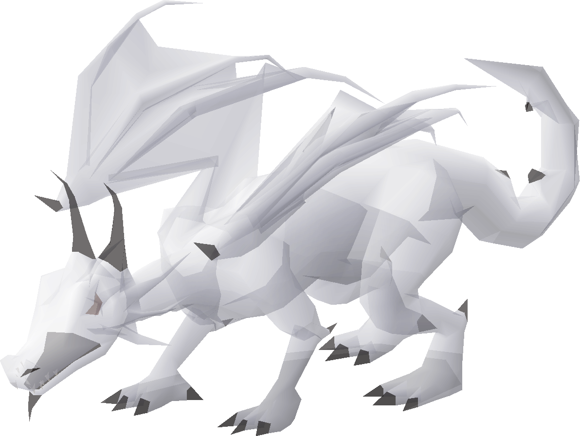 Ancient White Dragon PNG Clipart