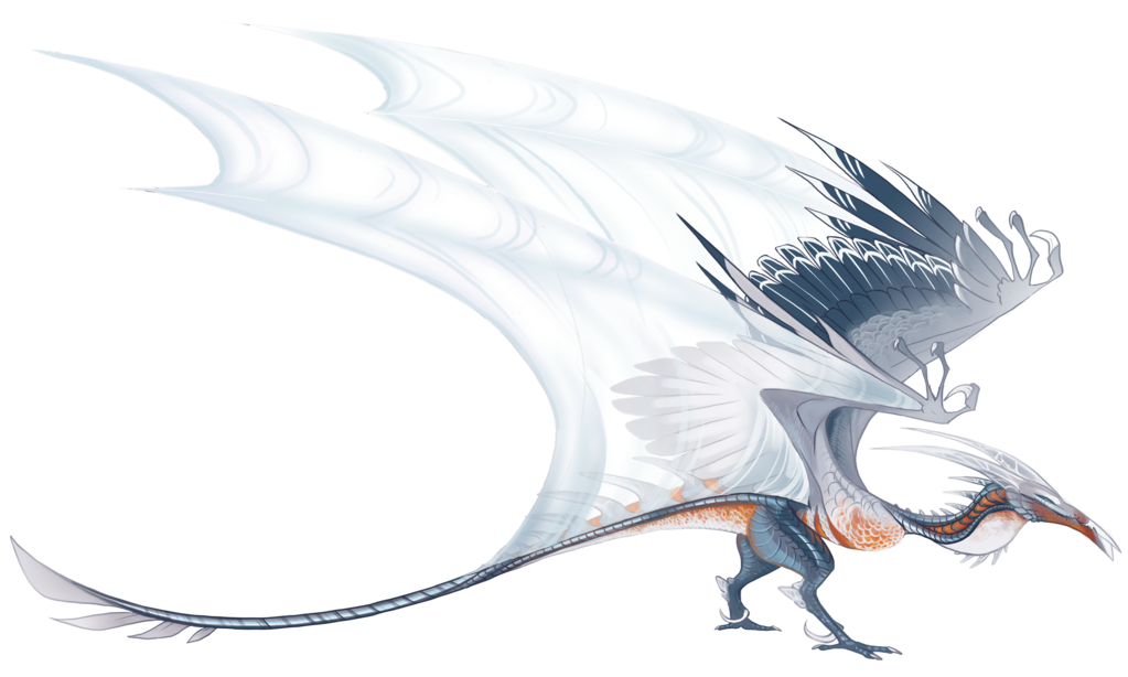 Ancient White Dragon PNG File