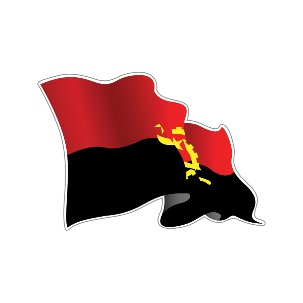 Angola Flag PNG Isolated Image
