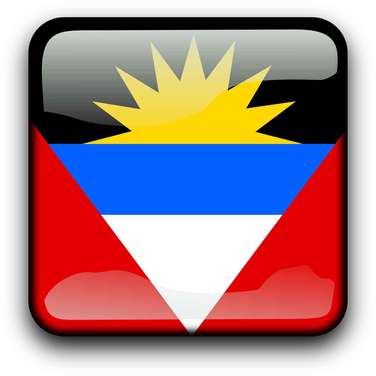 Antigua And Barbuda Flag PNG Isolated Pic