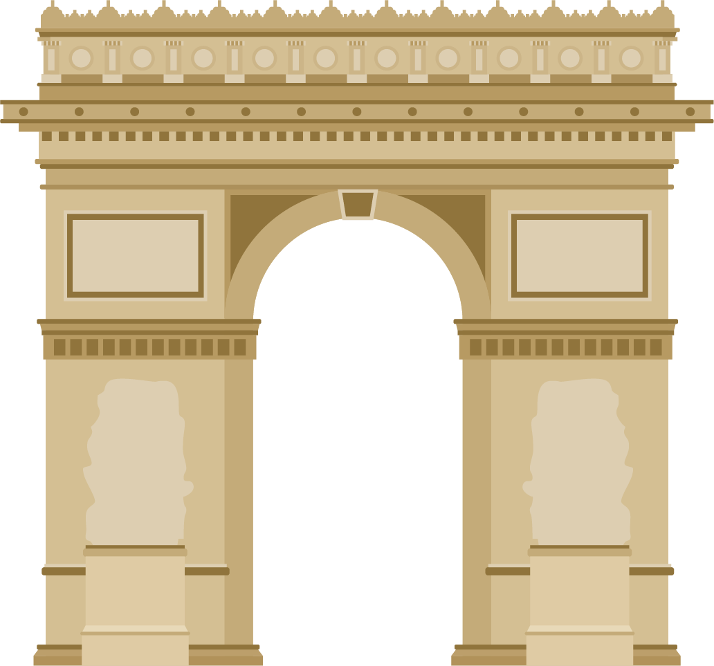 Arc De Triomphe PNG Isolated File