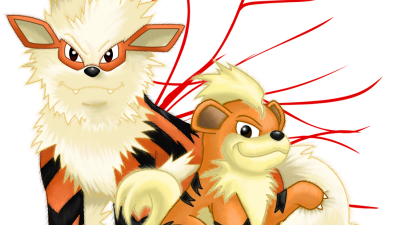 Arcanine Pokemon PNG Background Image