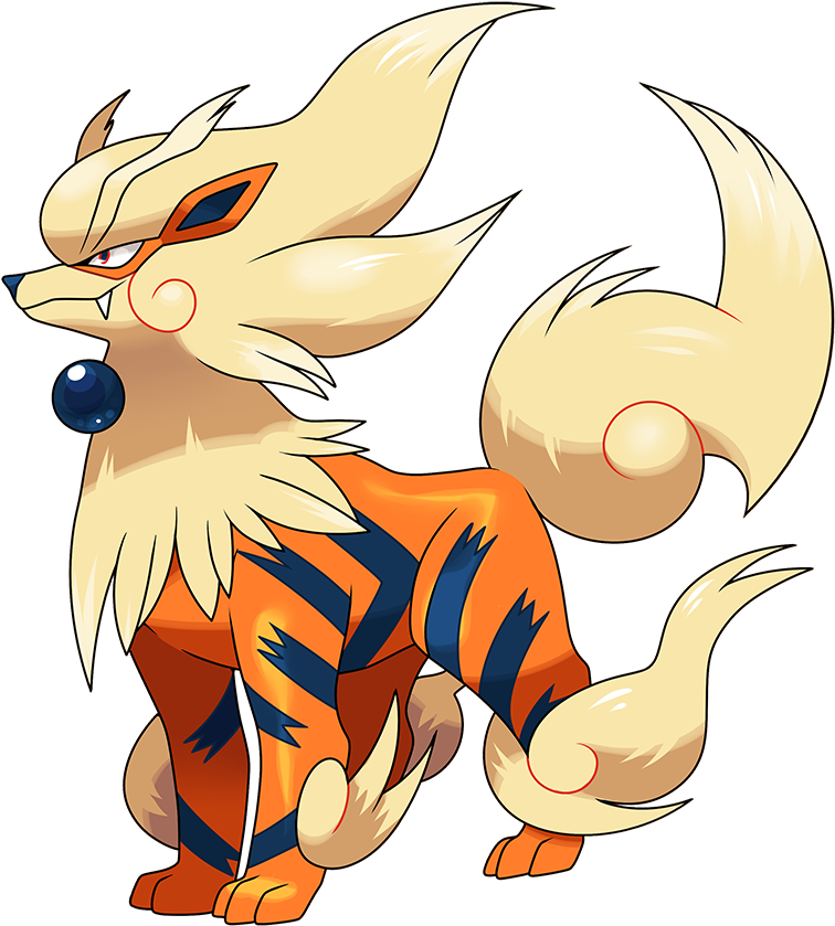 Arcanine Pokemon PNG Isolated Picture