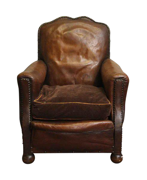 Armchair Brown Fabric PNG File