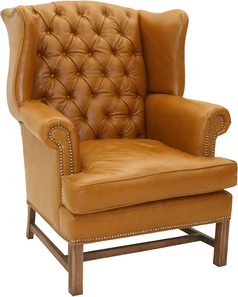 Armchair Brown Fabric PNG