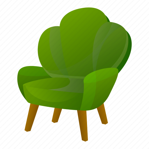 Armchair Green Vintage PNG