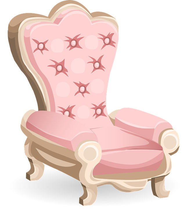 Armchair Pink PNG Image