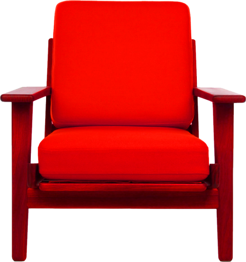 Armchair Red Modern PNG Clipart