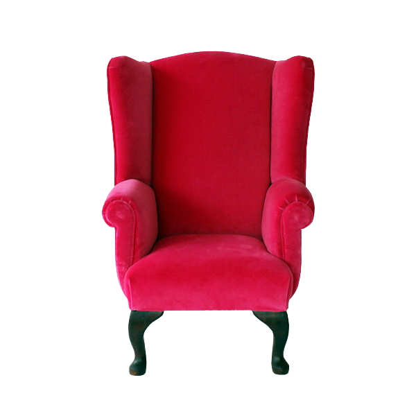 Armchair Red Modern PNG File