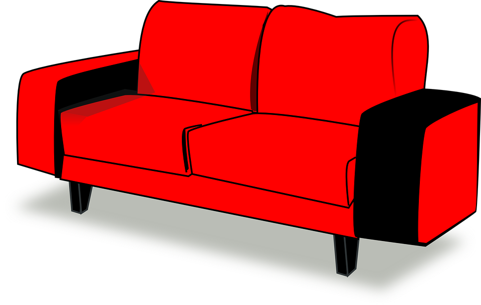 Armchair Red Modern PNG HD Isolated