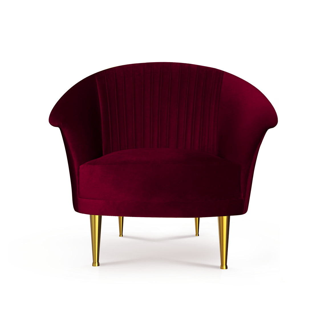 Armchair Red Modern PNG HD