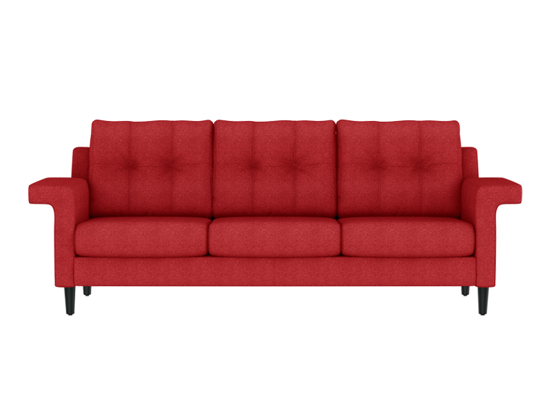 Armchair Red Modern PNG Image
