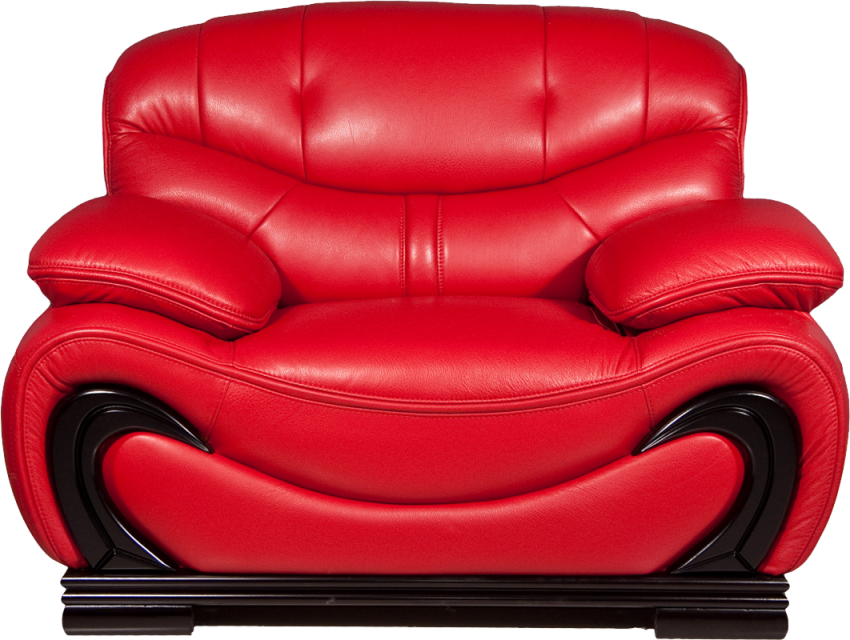 Armchair Red Modern PNG Isolated HD